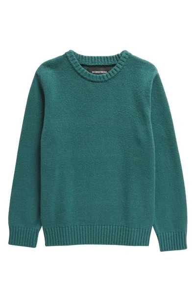 Nordstrom Kids' Core Pullover Sweater In Green Bug