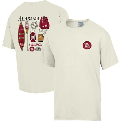 Comfort Wash Cream Alabama Crimson Tide Camping Trip T-shirt