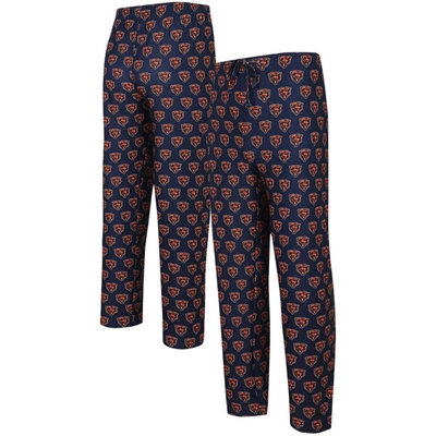 Concepts Sport Navy Chicago Bears Gauge Allover Print Knit Pants