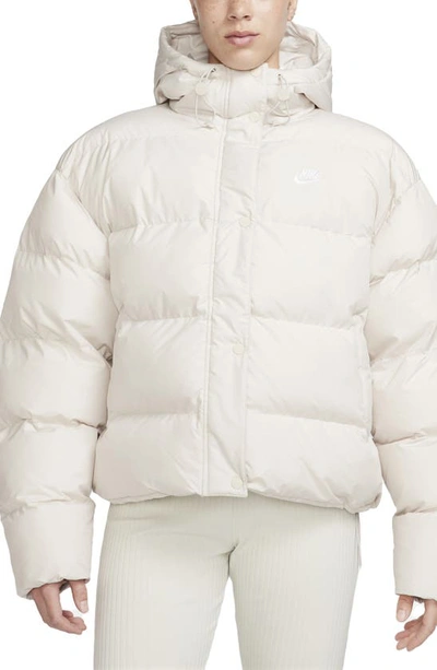 Nike Sportswear Water-repellent Down Jacket In Light Orewood Brown/ White