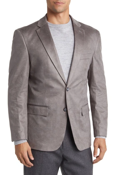 Daniel Hechter Norris Faux Suede Sport Coat In Charcoal