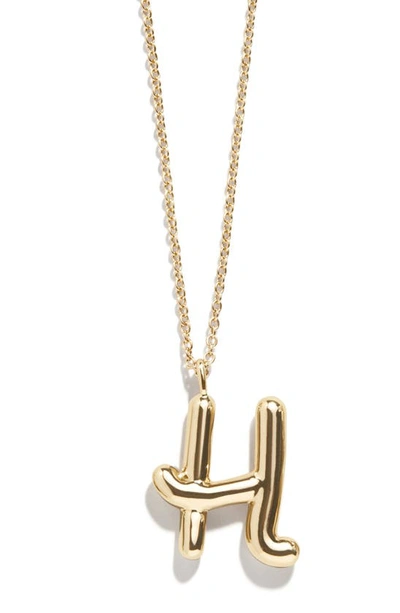 Baublebar Bubble Initial Necklace In Gold H