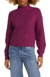 Bp. Mock Neck Sweater In Purple Magenta