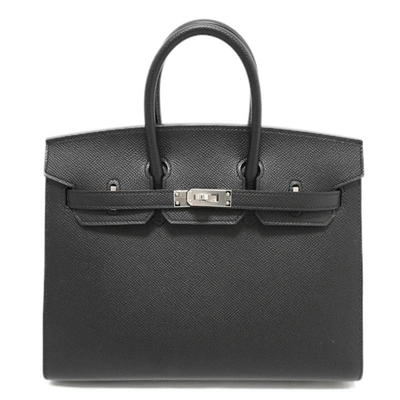 Hermes Hermès Birkin 25 Black Leather Handbag ()