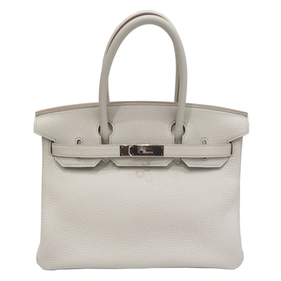 Hermes Hermès Birkin 30 White Leather Handbag ()