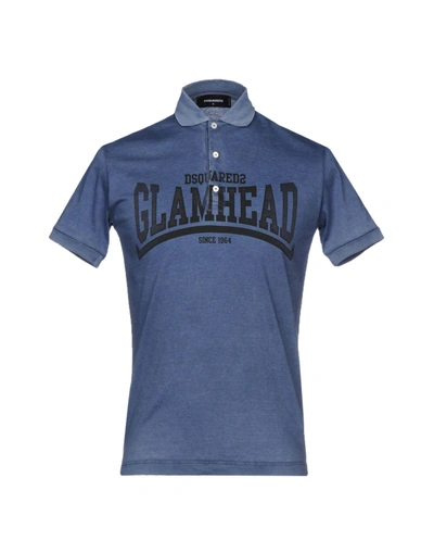 Dsquared2 Polo Shirt In Blue