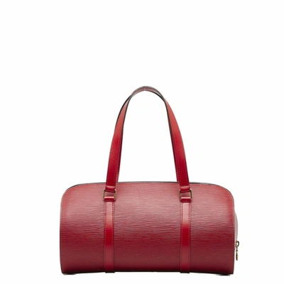 Pre-owned Louis Vuitton Soufflot Red Leather Shoulder Bag ()