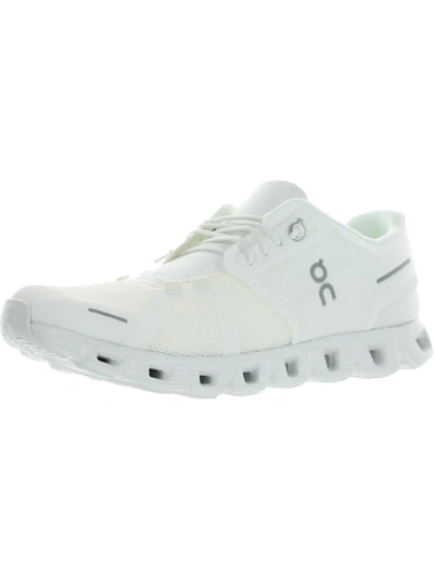 On Running Cloud 5 Womens Fitness Running Athletic And Training Shoes In White