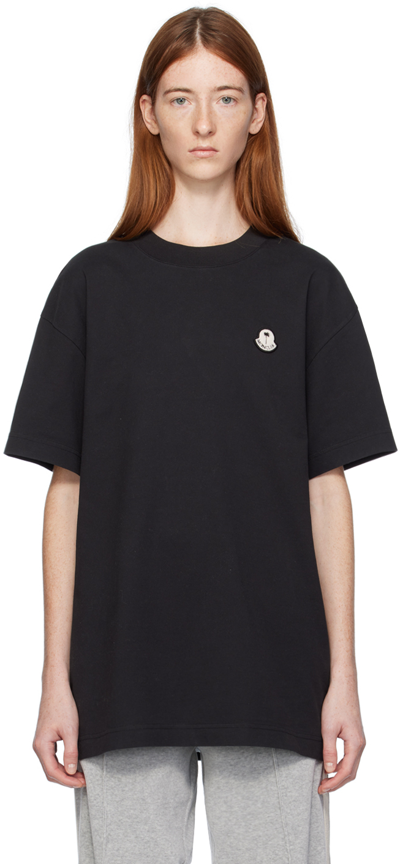 Moncler Genius Logo Patch T-shirt In Black