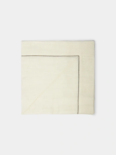 Peter Speliopoulos Projects Hem-stitch Linen Napkins (set Of 4) In Neutral