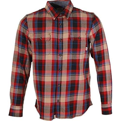 VANS Vans Men'S Elm Plaid Long Sleeve Flannel Shirt-Blue/Olive 