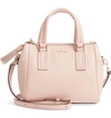 Kate Spade Ladies Warm Vellum Pink Striped Kingston Drive Mini Alena Leather Shoulder Bag