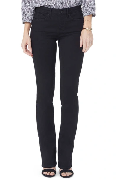 Nydj Barbara High Waist Stretch Bootcut Jeans In Black