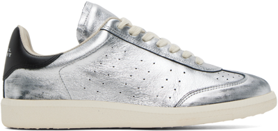 Isabel Marant Bryce 金属感皮质板鞋 In Silver