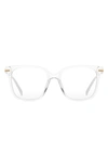 Fifth & Ninth Yara 52mm Square Blue Light Blocking Glasses In Clear