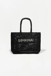 Jonathan Simkhai Raffia Tote In Black