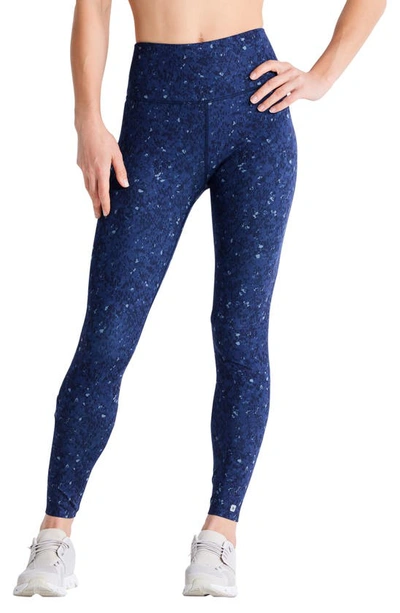 Nz Active By Nic+zoe Flexfit High Waist Leggings In Blue Multi