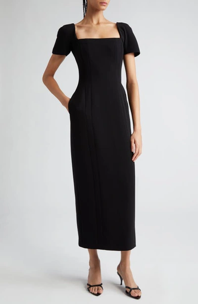 A.l.c Elvie Short Sleeve Sheath Dress In Black