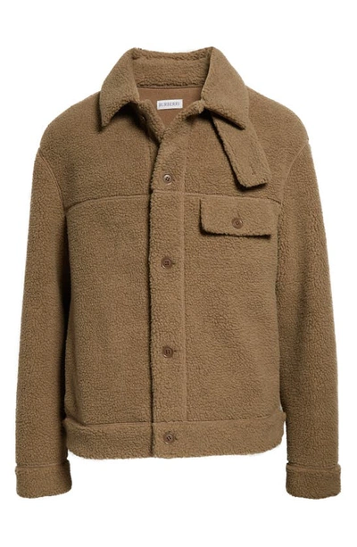 Burberry Fleece Jacket In Silt