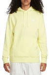 Nike Sportswear Club Hoodie In Luminous Green/ White