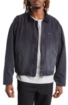 Elwood Petrol Denim Jacket In Black
