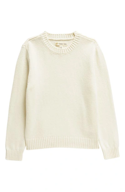 Tucker + Tate Kids' Crewneck Pullover Sweater In Ivory Egret