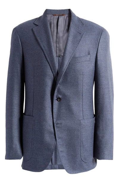 Canali Kei Trim Fit Wool Sport Coat In Light Blue