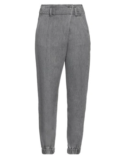 Liu •jo Woman Denim Pants Grey Size 30 Cotton In Grey