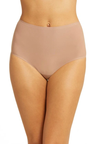 Chantelle Lingerie Soft Stretch High Waist Briefs In Coffee Latte