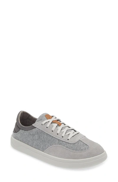 Olukai Pūliki Lace-up Sneaker In Poi / Charcoal