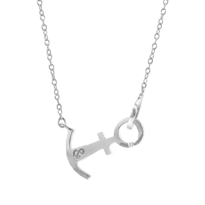 Anchor & Crew Tourists Anchor Link Paradise Silver Necklace Pendant