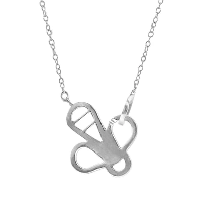 Anchor & Crew Flying Bee Link Paradise Silver Necklace Pendant