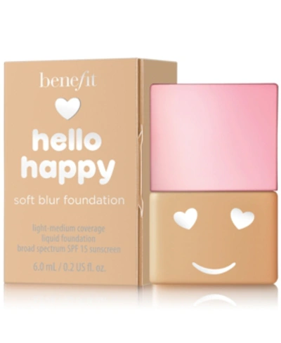 Benefit Cosmetics Hello Happy Soft Blur Foundation Mini 6 0.2 oz/ 6 ml In Shade 5 - Medium Cool