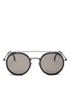 Carrera Women's Round Sunglasses, 50mm In Dark Ruthenium/gray