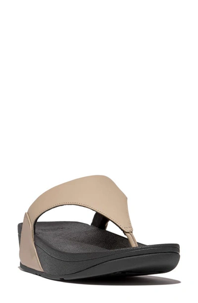 Fitflop Lulu Flip Flop In Latte Beige