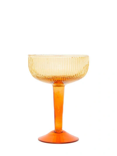 French Connection Ambra Recycled Coupe Glass Orange