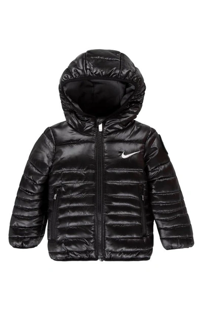 Nike Babies' Puffer Zip Jacket In Black