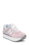 New Balance 574 Sneaker In Stone Pink/ Rain Cloud