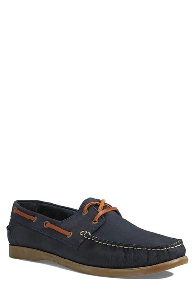 Marc Joseph New York Bay Ave Driving Shoe In Navy Saddle