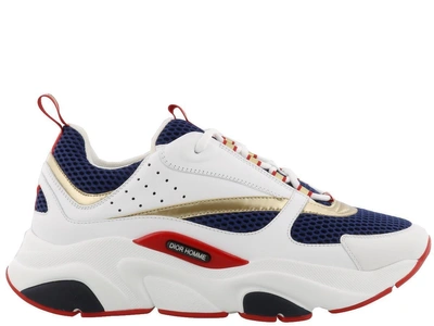 Dior B22 Sneakers In White-blue ModeSens