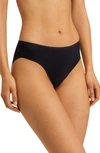 Hanro Milea High Cut Cotton Briefs In Black