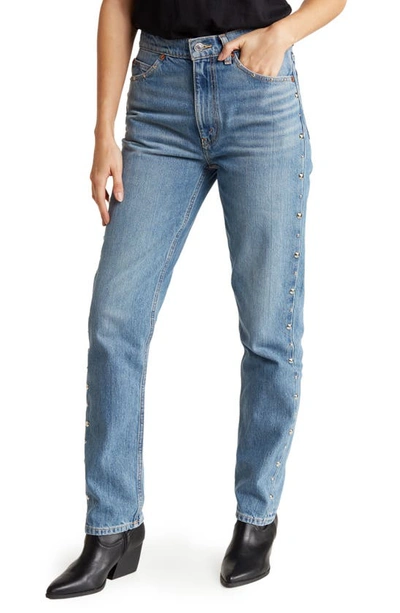 Re/done 70s Straight Leg Jeans In Moonstnst