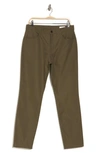 7 For All Mankind Adrien Tech Slim Pants In Mlitary Green