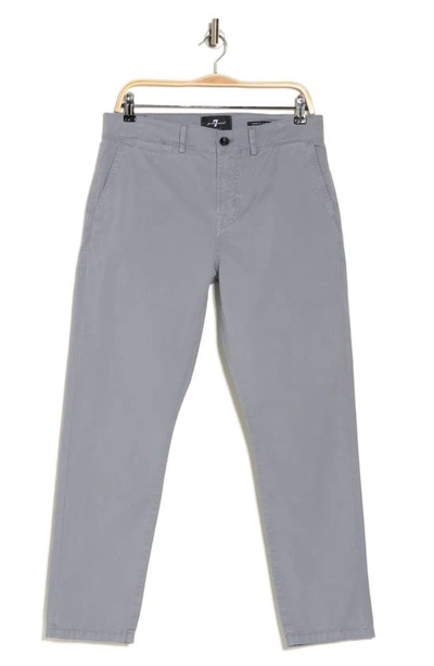 7 For All Mankind Adrien Cotton & Linen Chino Pants In Cold Gin