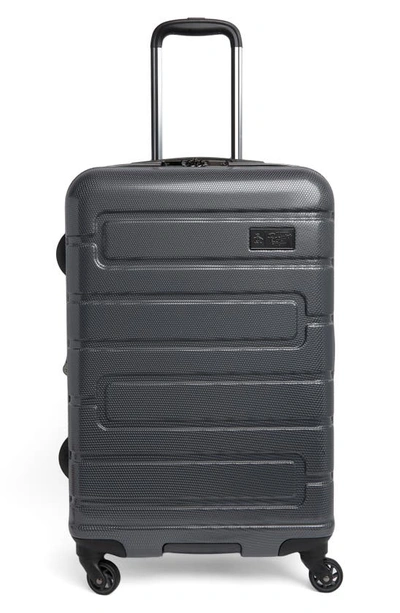 Original Penguin Crimson 25" Spinner Suitcase In Charcoal