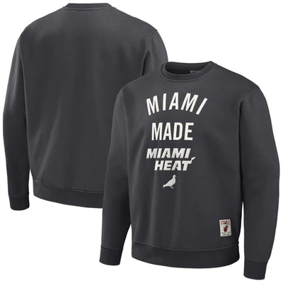 Staple Nba X  Anthracite Miami Heat Plush Pullover Sweatshirt
