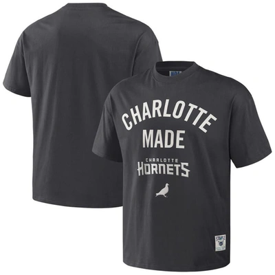 Staple Nba X  Anthracite Charlotte Hornets Heavyweight Oversized T-shirt