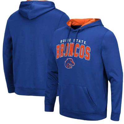 Colosseum Royal Boise State Broncos Resistance Pullover Hoodie