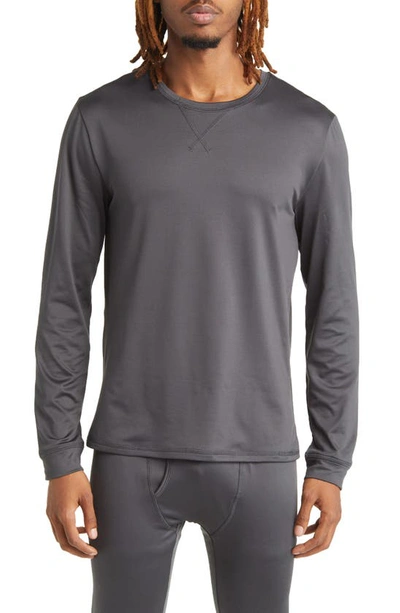 Rainforest Performance Base Layer Crewneck T-shirt In Charcoal