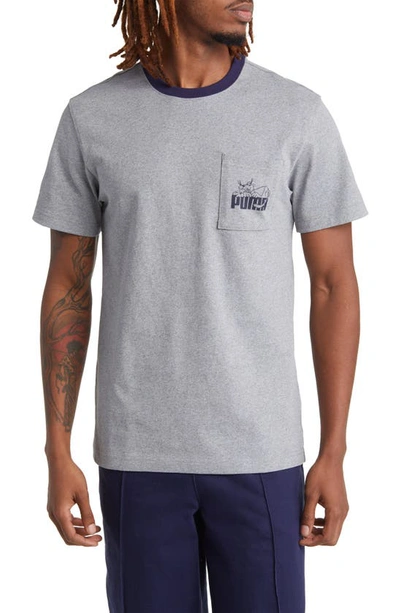 Puma X Noah Ringer Pocket T-shirt In Grey
